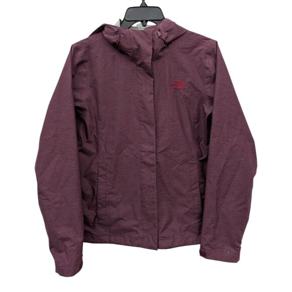 The North Face Venture 2 Fig Heather Burgundy Purple Maroon Rain Jacket Small S - Picture 2 of 7
